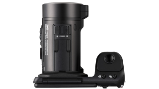 Illustration for article titled Is JVC's Crazy Looking New Camera the Mythical Hybrid Video/Still Camera?